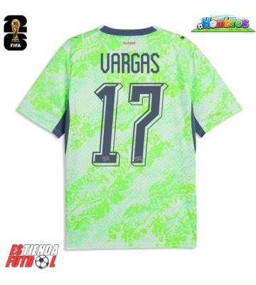 Suiza Ruben Vargas #17 Segunda Equipación Mundial 2026 Manga Corta